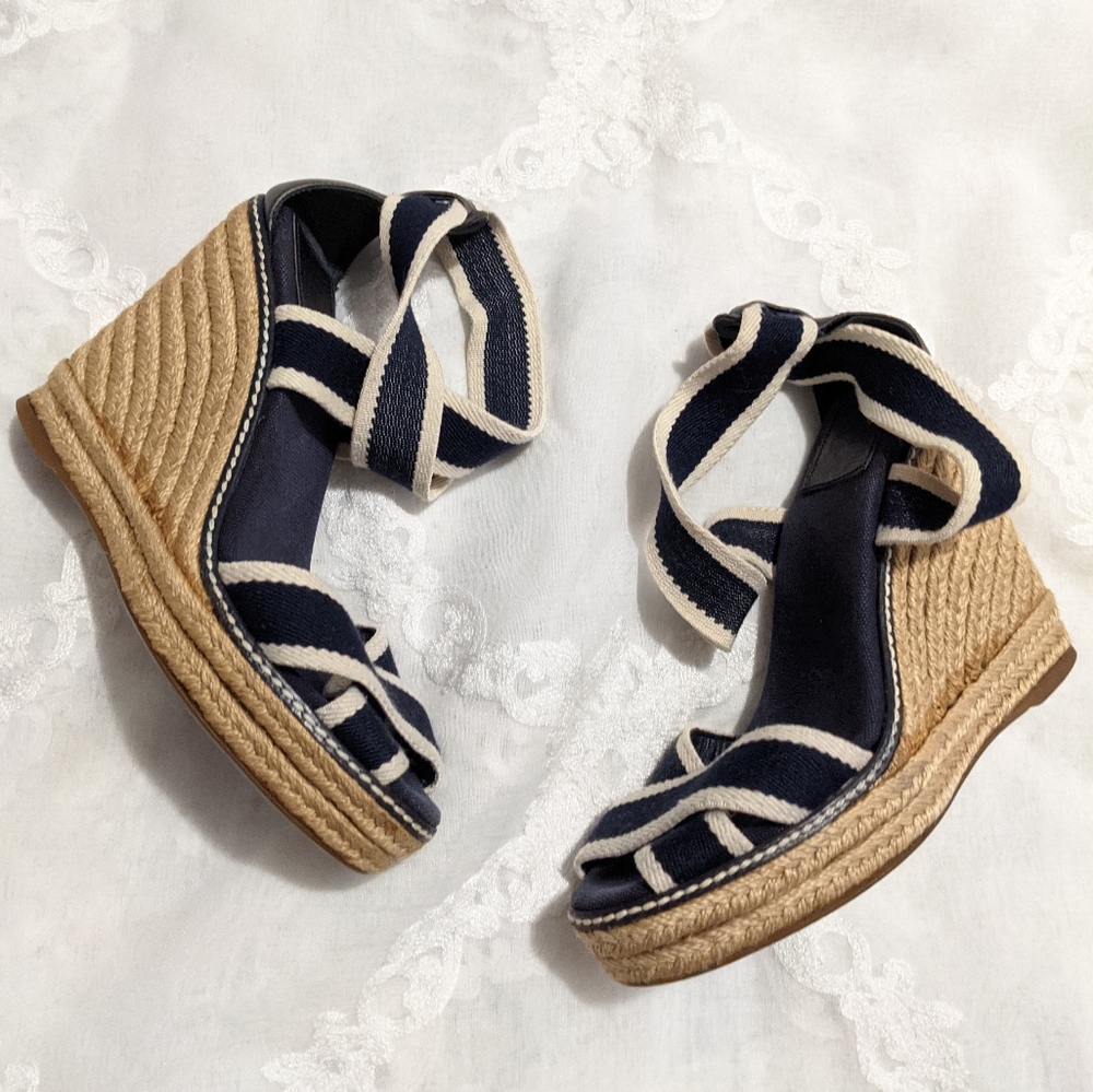 Tory Burch Espadrilles Wedges Strappy Shoes